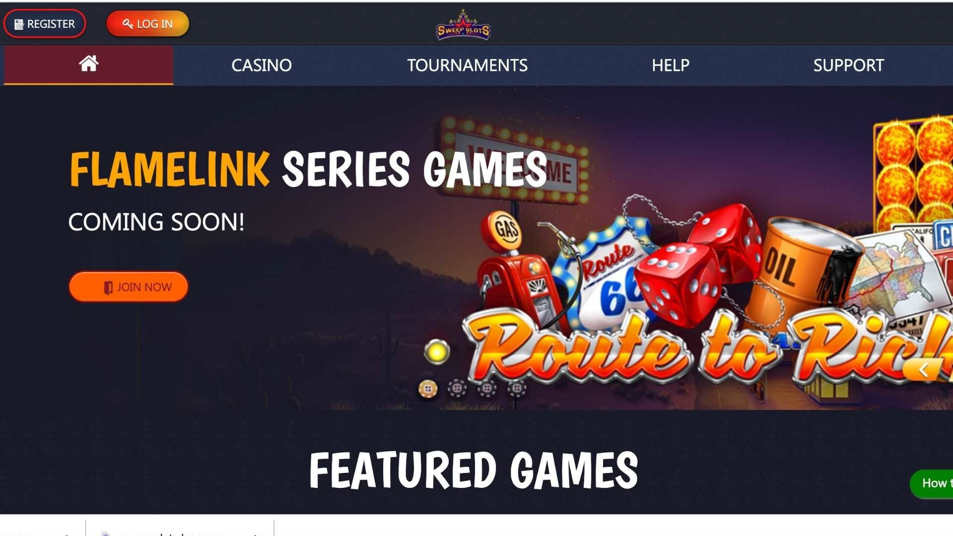 sweepslots-online-casino-lobby