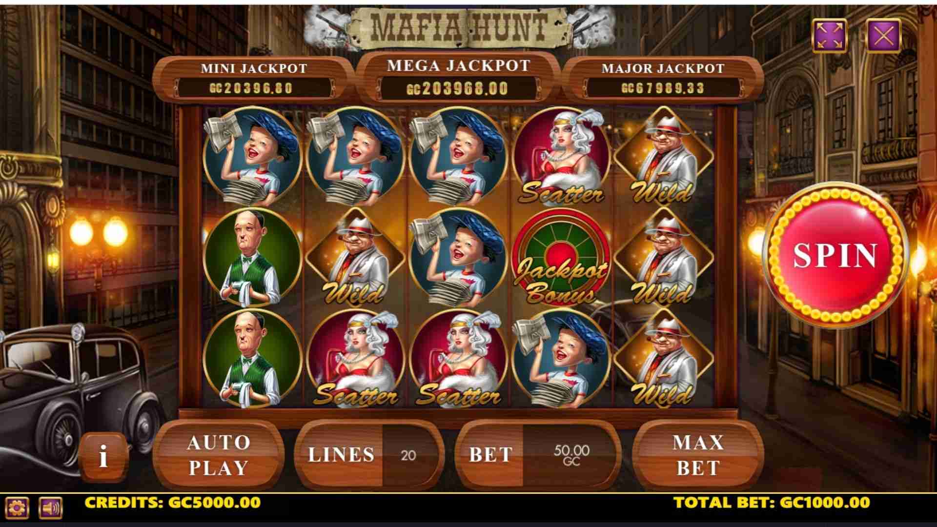 sweepslots-online-casino-mafia-hunt